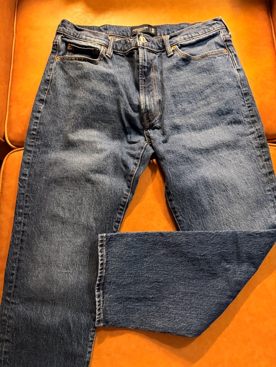 Abercrombie & Fitch Other - Abercrombie & Fitch Men's Dark Blue 90’s Vintage Style Straight Denim Jeans